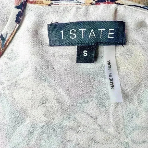 1. State Women’s V-Neck Floral Printed Pintuck Adjustable Strap Camisole Size S - Picture 13 of 13